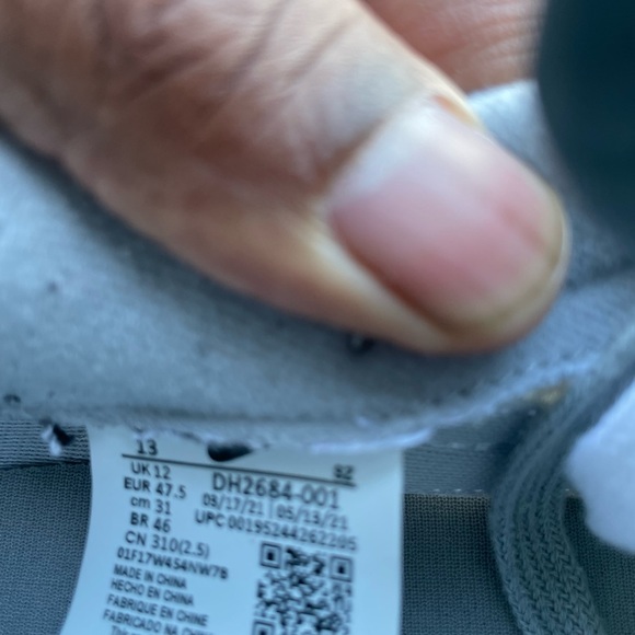 Nike LD Waffle SF sacai Fragment Grey size US 13 Used with 📦 - Picture 8 of 12